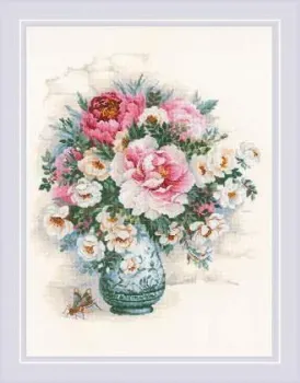 Риолис Пионы и шиповник № 1816