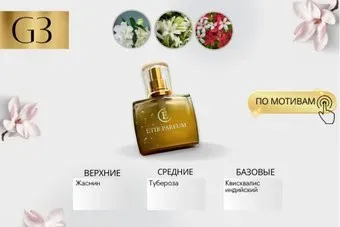 ETIB Parfum аналоговый парфюм Gucci Bloom G3 EdP (30 мл)