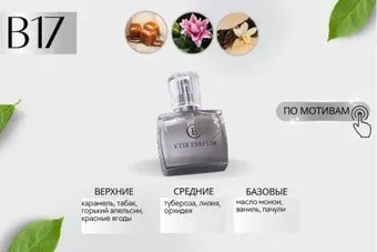 ETIB Parfum аналоговый парфюм Franck Boclet Cocaine – unisex B17 EdP (50 мл)