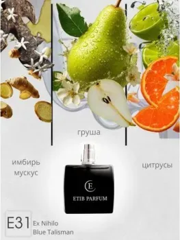 ETIB Parfum аналоговый парфюм Ex Nihilo Blue Talisman E31 EdP (30 мл)