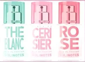 Solinotes The Blanc+Rose+Fleur De Cerisier EdP (15мл+15мл+15мл)