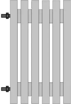 Steel hot Steel Line 2000x280 (боковое левое подключение)