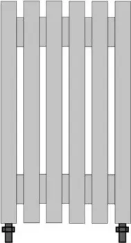 Steel hot Steel Line 1000x180 (нижнее разнесенное подключение)