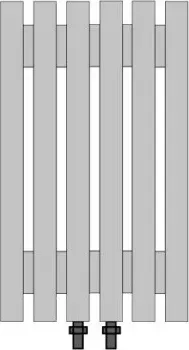 Steel hot Steel Line 750x180 (нижнее по центру подключение)
