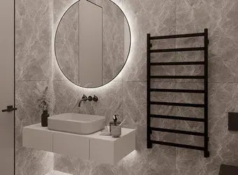 Guardo Pilon Piatto 60x63 (черный матовый, водяной)