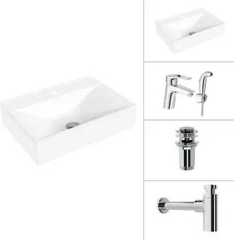 Lauter 21887B + Spray 21CK308C + сифон 21635CH + донный клапан 21190CH (хром)