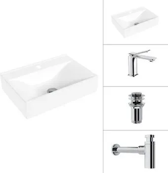 Lauter 21887B + Allure 21C618С + сифон 21635CH + донный клапан 21190CH (хром)
