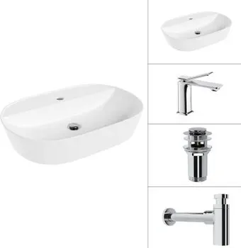 Lauter 21460-60 + Allure 21C618С + сифон 21635CH +донный клапан 21190CH (хром)