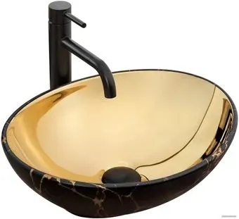 Rea Sofia in Gold marble black U8011