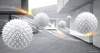ФабрикаФресок 3D Шары и бетонные стены 865270 (500x270)