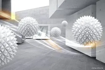ФабрикаФресок 3D Шары и бетонные стены 864270 (400x270)