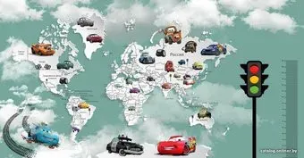 Citydecor Молния МакКвин 5 карта и ростомер с защитным покрытием 500x260