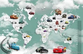 Citydecor Молния МакКвин 5 карта и ростомер с защитным покрытием 400x260