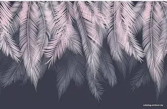 Citydecor Magic Пальмовые листья с защитным покрытием пудровый-синий, 400x260
