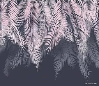 Citydecor Magic Пальмовые листья с защитным покрытием пудровый-синий, 300x260