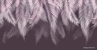 Citydecor Magic Пальмовые листья с защитным покрытием пудровый-пурпурный,500x260