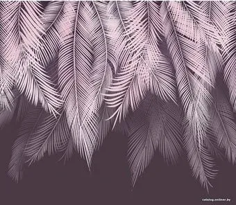 Citydecor Magic Пальмовые листья с защитным покрытием пудровый-пурпурный, 300x260