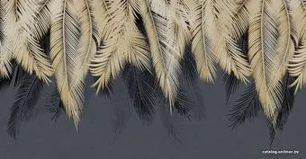 Citydecor Magic Пальмовые листья с защитным покрытием золотой-синий, 500x260