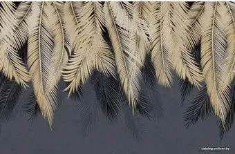 Citydecor Magic Пальмовые листья с защитным покрытием золотой-синий, 400x260