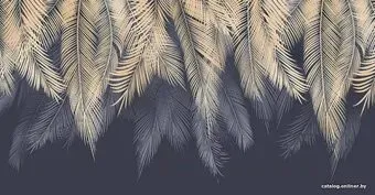 Citydecor Magic Пальмовые листья с защитным покрытием бежевый-синий, 500x260