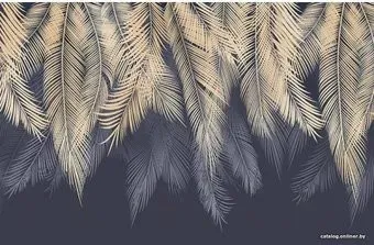 Citydecor Magic Пальмовые листья с защитным покрытием бежевый-синий, 400x260