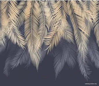 Citydecor Magic Пальмовые листья с защитным покрытием бежевый-синий, 300x260