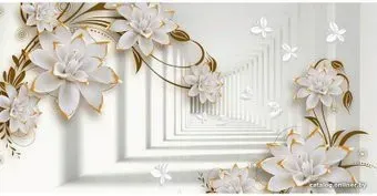 Citydecor Цветочная абстракция 8 3D 500x270