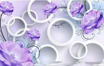Citydecor Цветочная абстракция 6 3D 400x270