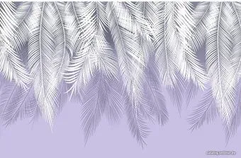 Citydecor Пальмовые листья (пурпурный) 400x270