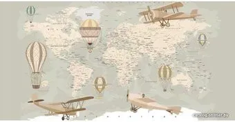 Citydecor Карта мира на русском 500x270