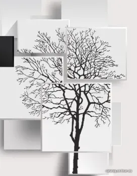 Citydecor Дерево 3D Инь-янь 2 200x270