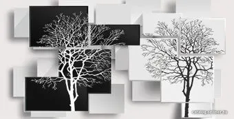 Citydecor Дерево 3D Инь-янь 500x270