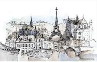 Citydecor Акварельный Париж 400x270