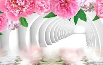 Citydecor Цветочный декор 2 3D с защитным покрытием 400x254