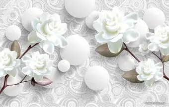 Citydecor Цветочная абстракция 7 3D с защитным покрытием 400x254