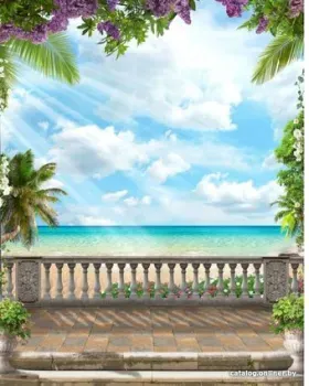 Citydecor Фреска вид на море 3D с защитным покрытием 200x254