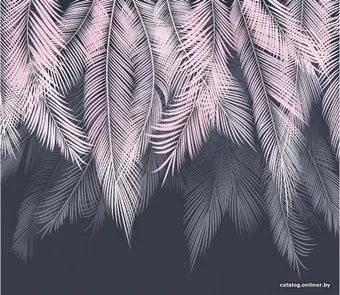 Citydecor Пальмовые листья с оттенк. с защ. покр. (пудровый-синий) 300x260