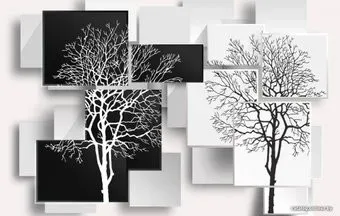 Citydecor Дерево 3D Инь-Янь с защитным покрытием 400x254