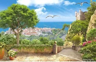 Citydecor Античная фреска 3 с защитным покрытием 400x254