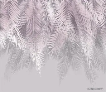 Citydecor Пальмовые листья с оттенком (пудровый-серый) 300x260