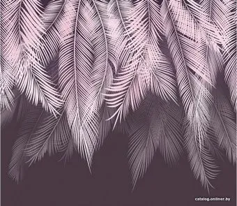 Citydecor Пальмовые листья с оттенком (пудровый-пурпурный) 300x260