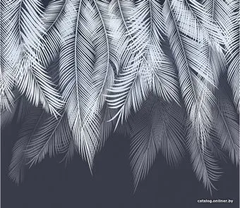 Citydecor Пальмовые листья с оттенком (голубой-синий) 300x260