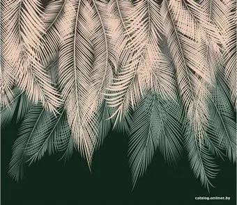 Citydecor Пальмовые листья с оттенком (бежевый-зеленый) 300x260