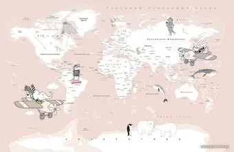 Citydecor Карта мира на русском 8 400x260
