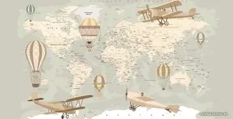 Citydecor Карта мира на русском 500x254