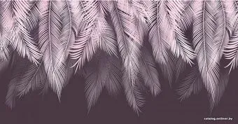 Citydecor Пальмовые листья с оттенком (пудровый-пурпурный) 500x270