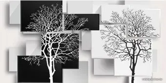 Citydecor Дерево 3D Инь-Янь 300x150