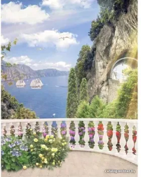 Citydecor Фреска балкончик 3D 200x254