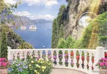Citydecor Фреска балкончик 3D 200x140