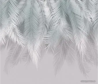 Citydecor Пальмовые листья с оттенком 300x260 (бирюза-серый)
